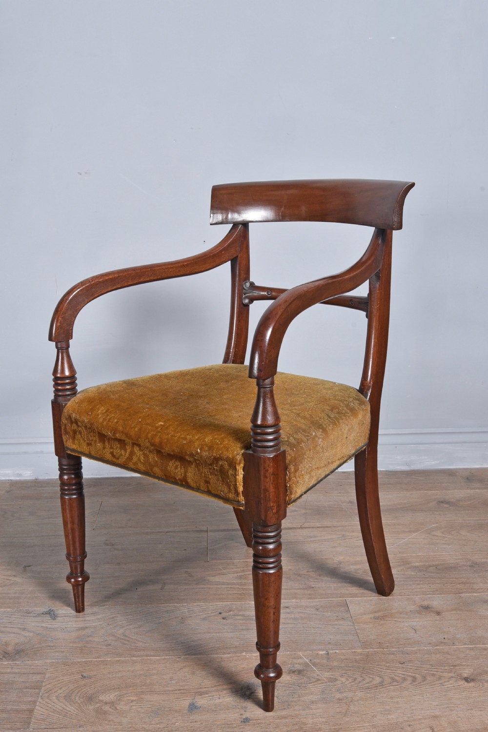 Set of eight late Regency mahogany dining chairs  View XI