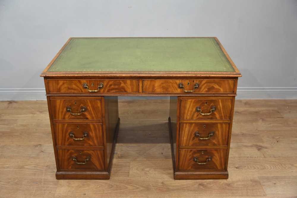 Small 19th century mahogany partners desk 