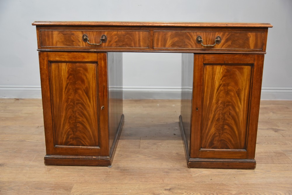 Small 19th century mahogany partners desk  View IV