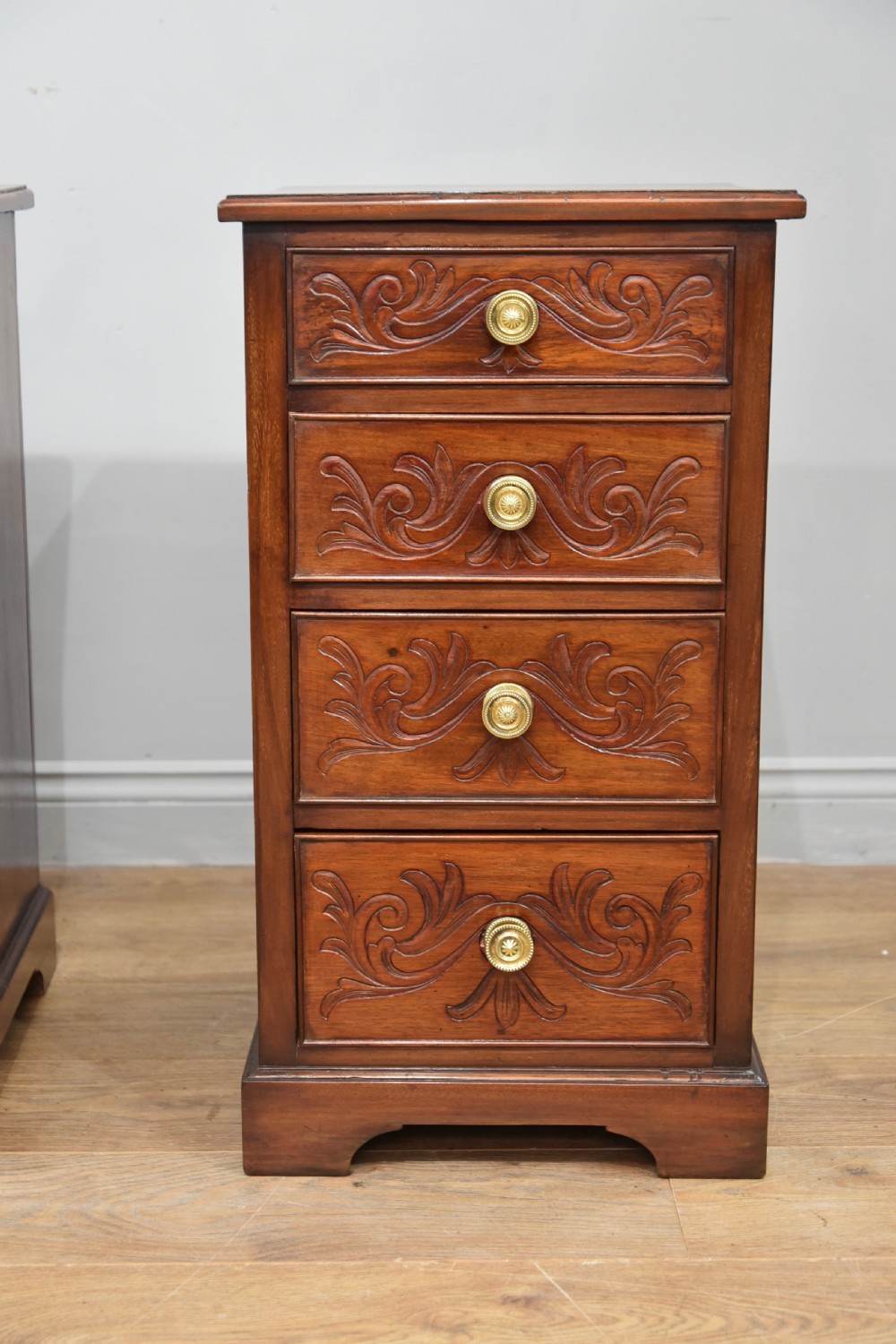 Pair of mahogany bedside chests of drawers  View IV