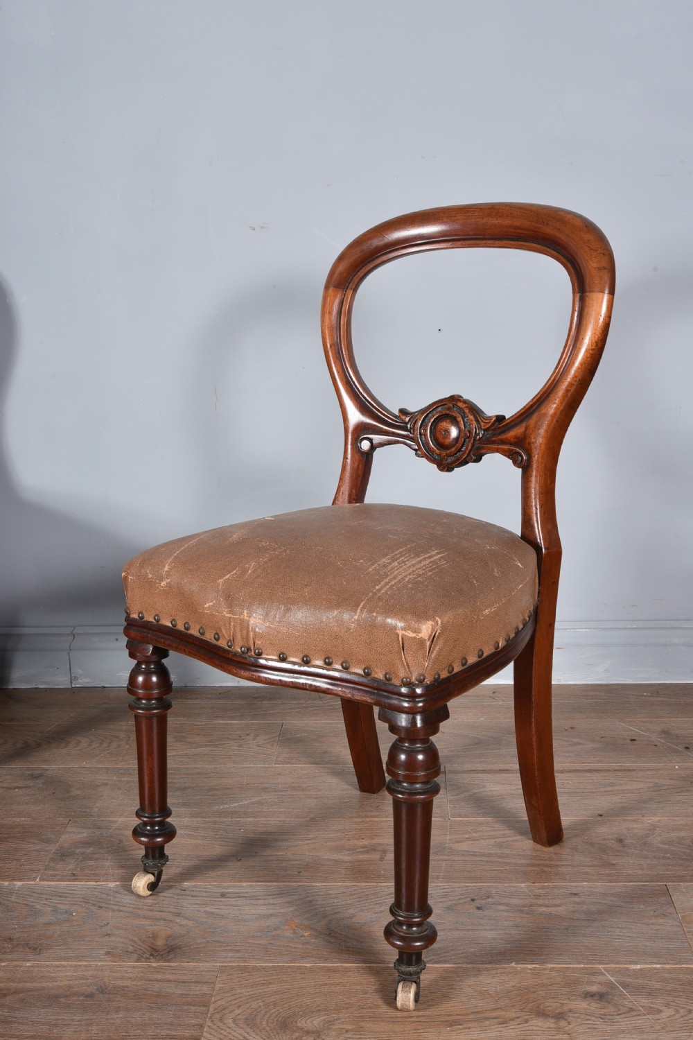 set of six Victorian mahogany dining chairs  View II
