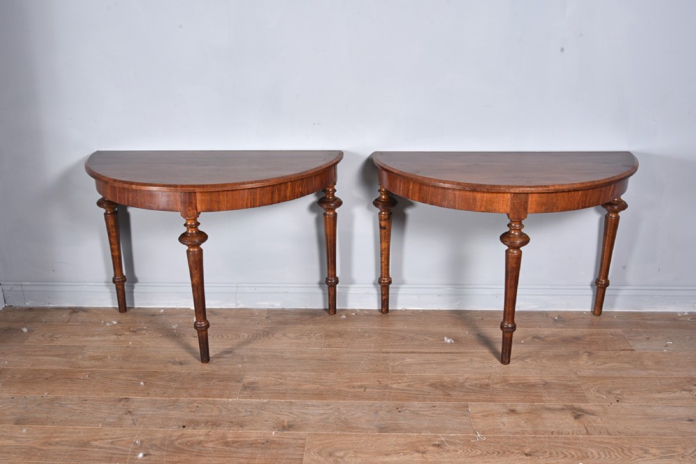 pair of 19th century mahogany console tables 