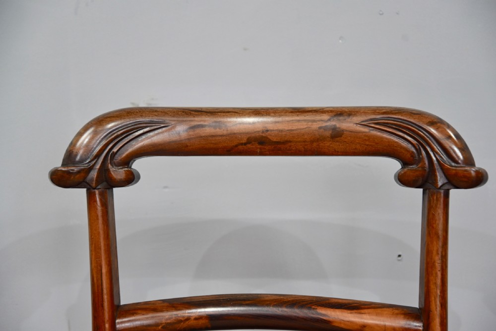 set of six Regency rosewood chairs  View V