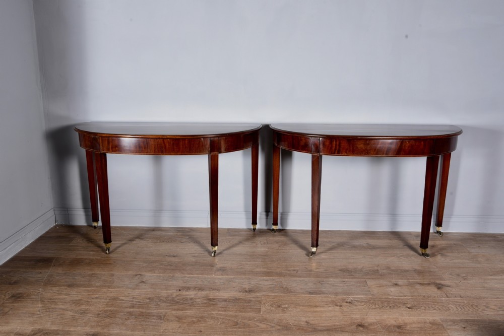 pair of Georgian mahogany console tables 