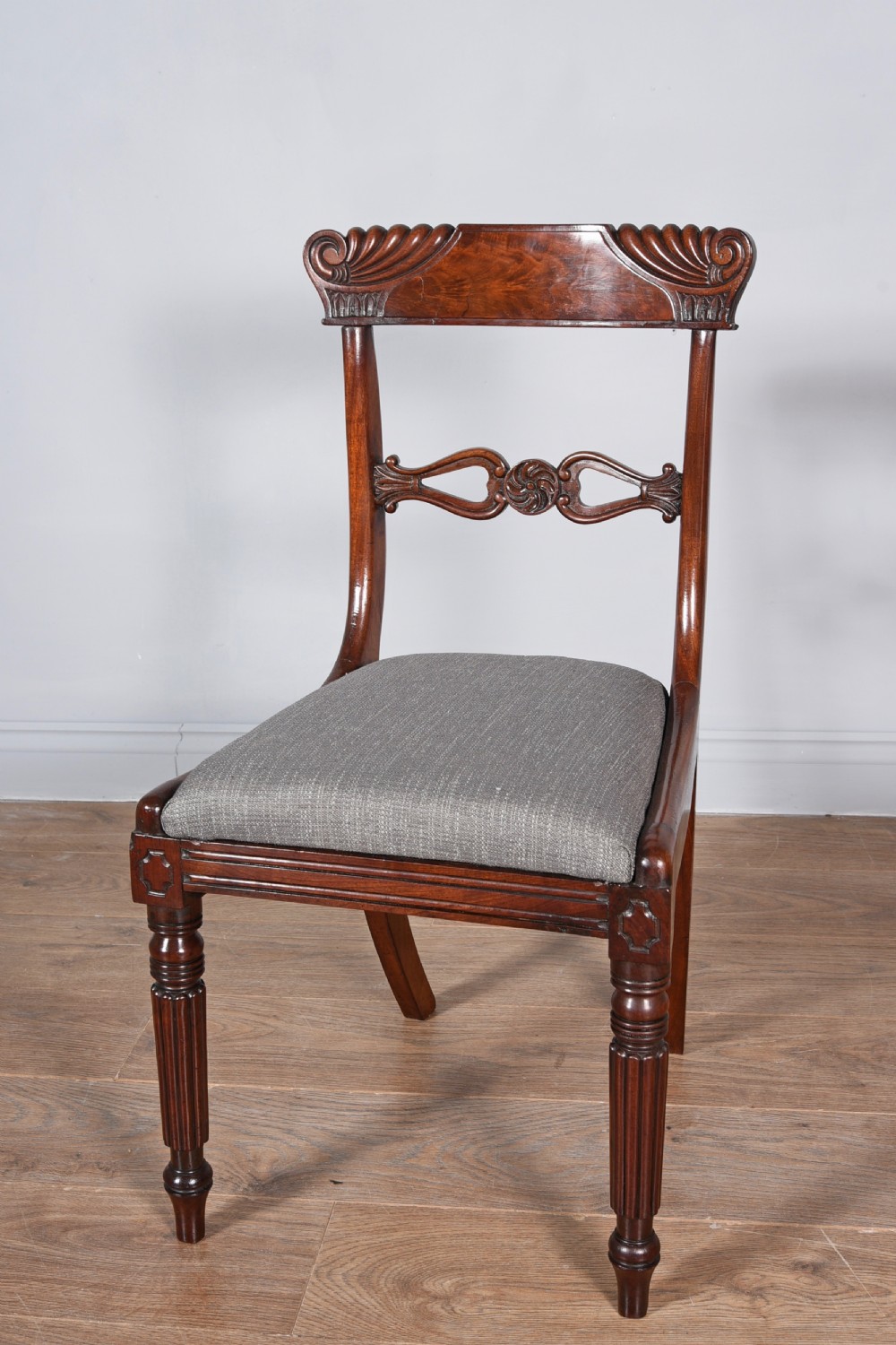 set of six regency mahogany dining chairs attributed to Gillows  View II