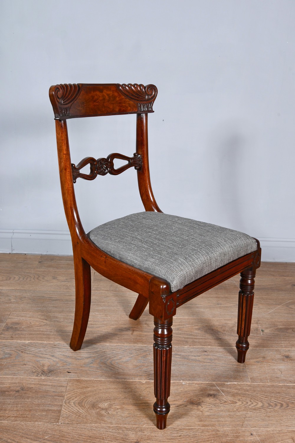 set of six regency mahogany dining chairs attributed to Gillows  View III