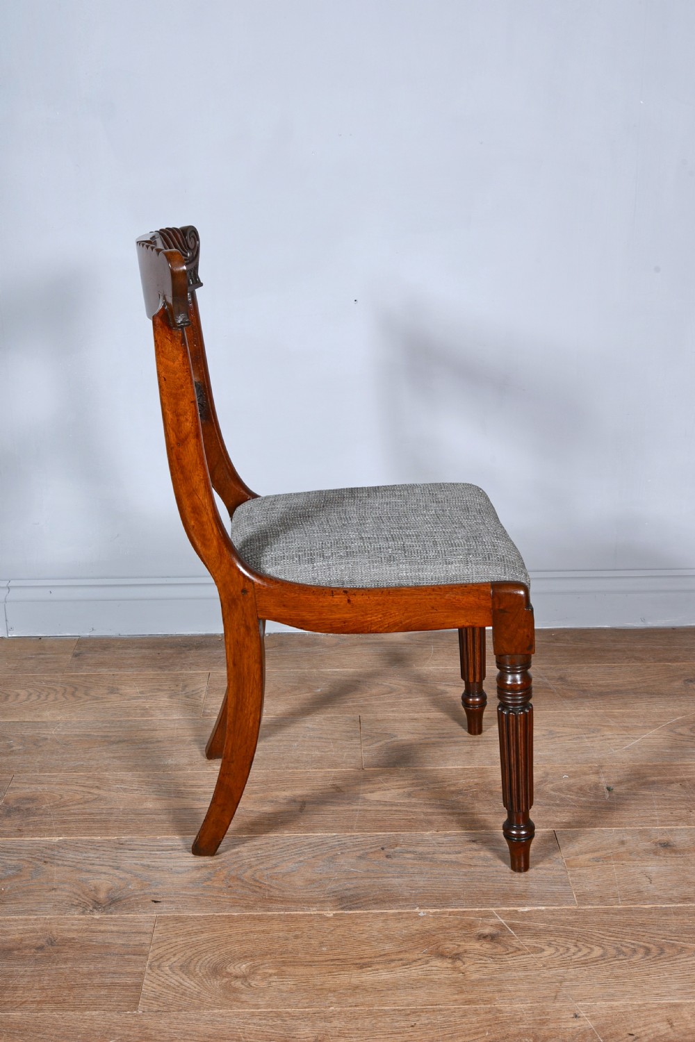 set of six regency mahogany dining chairs attributed to Gillows  View IV