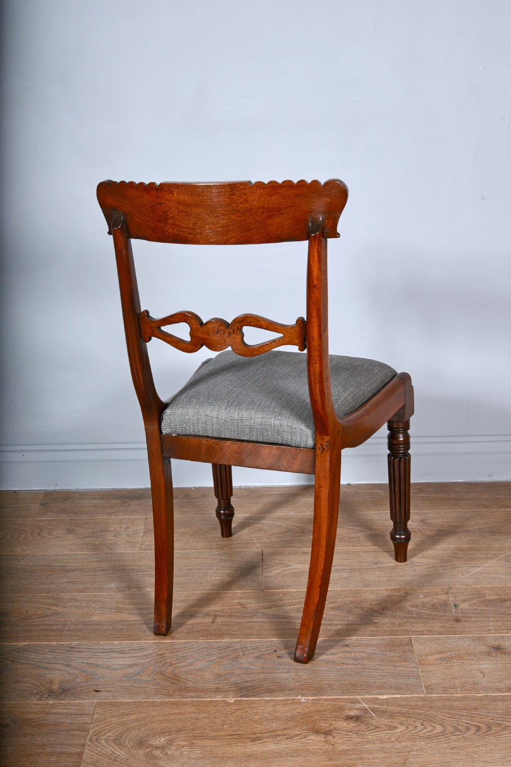 set of six regency mahogany dining chairs attributed to Gillows  View V