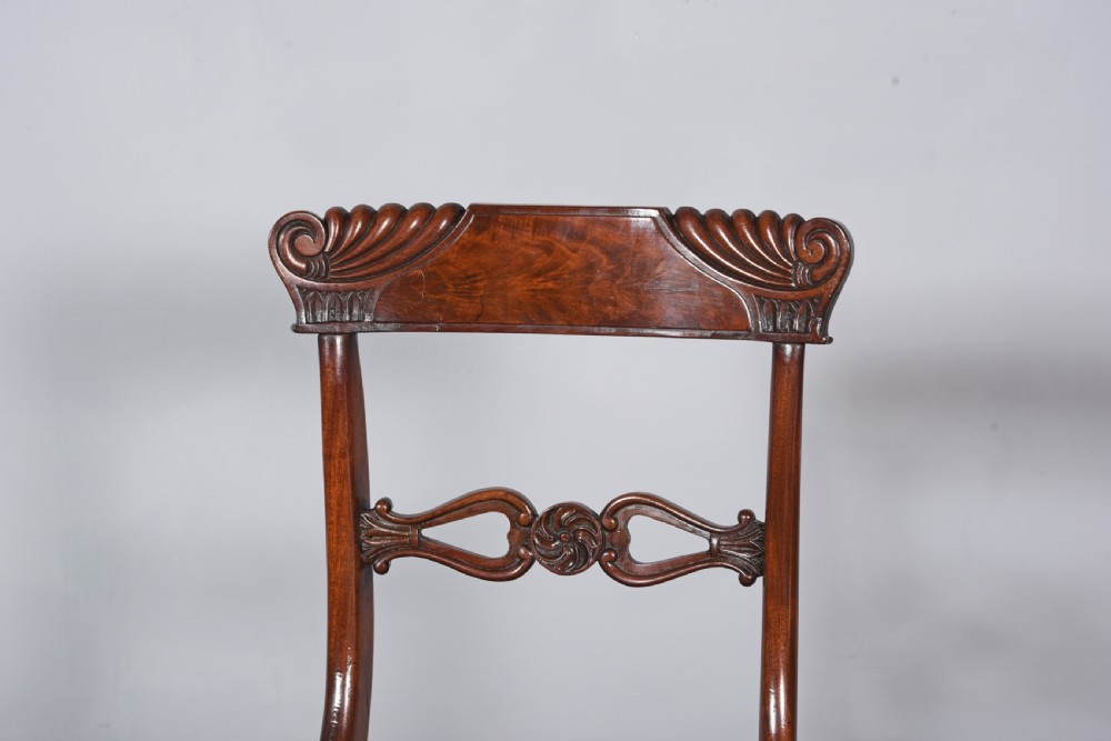 set of six regency mahogany dining chairs attributed to Gillows  View VI