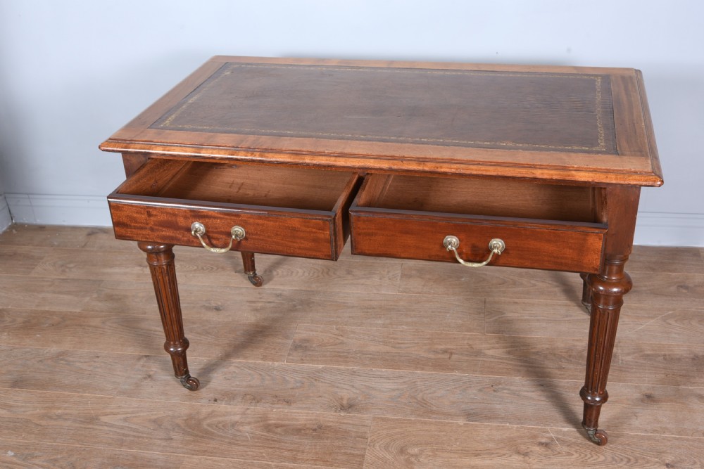 Victorian mahogany writing table  View II