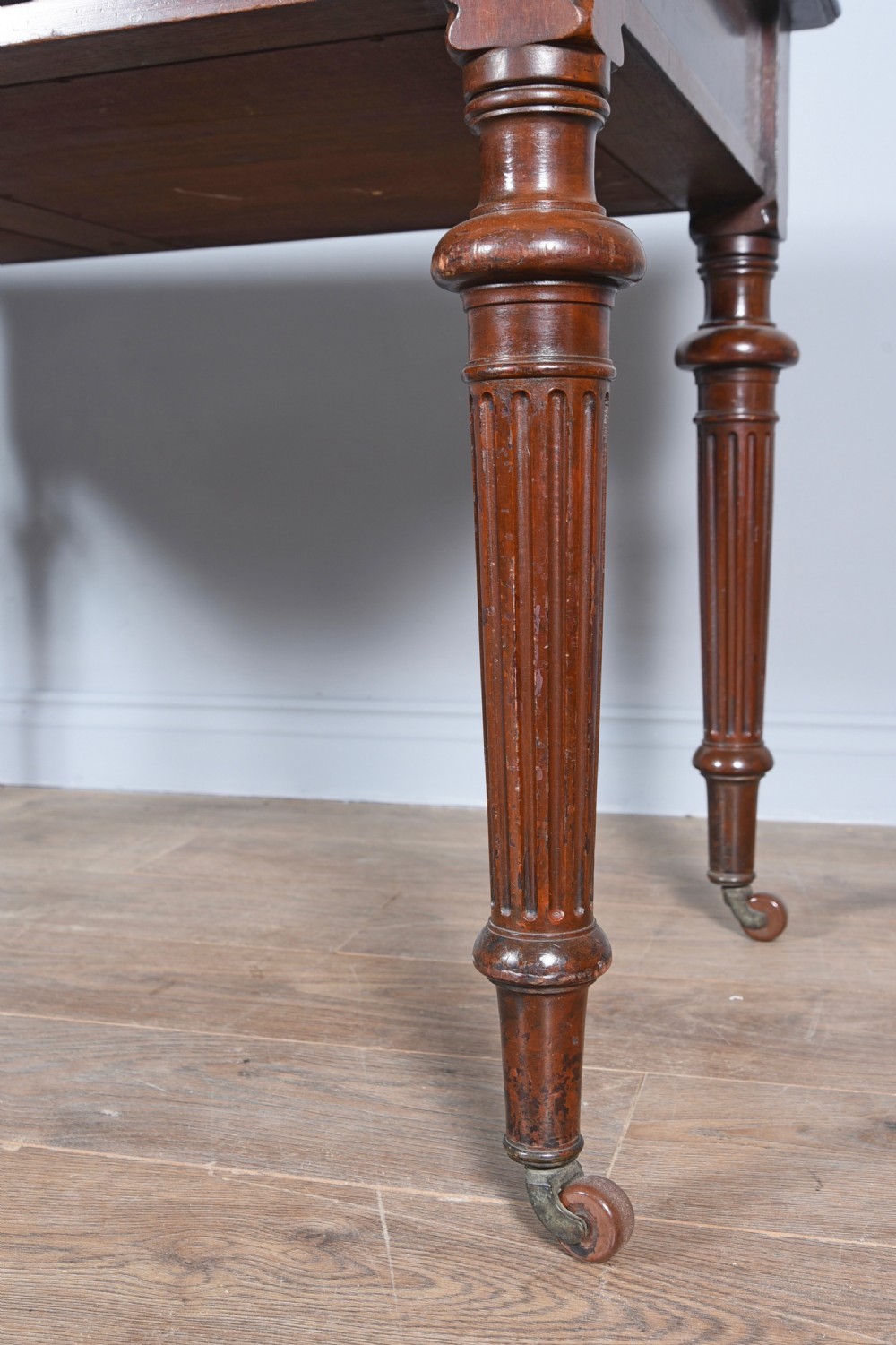 Victorian mahogany writing table  View III