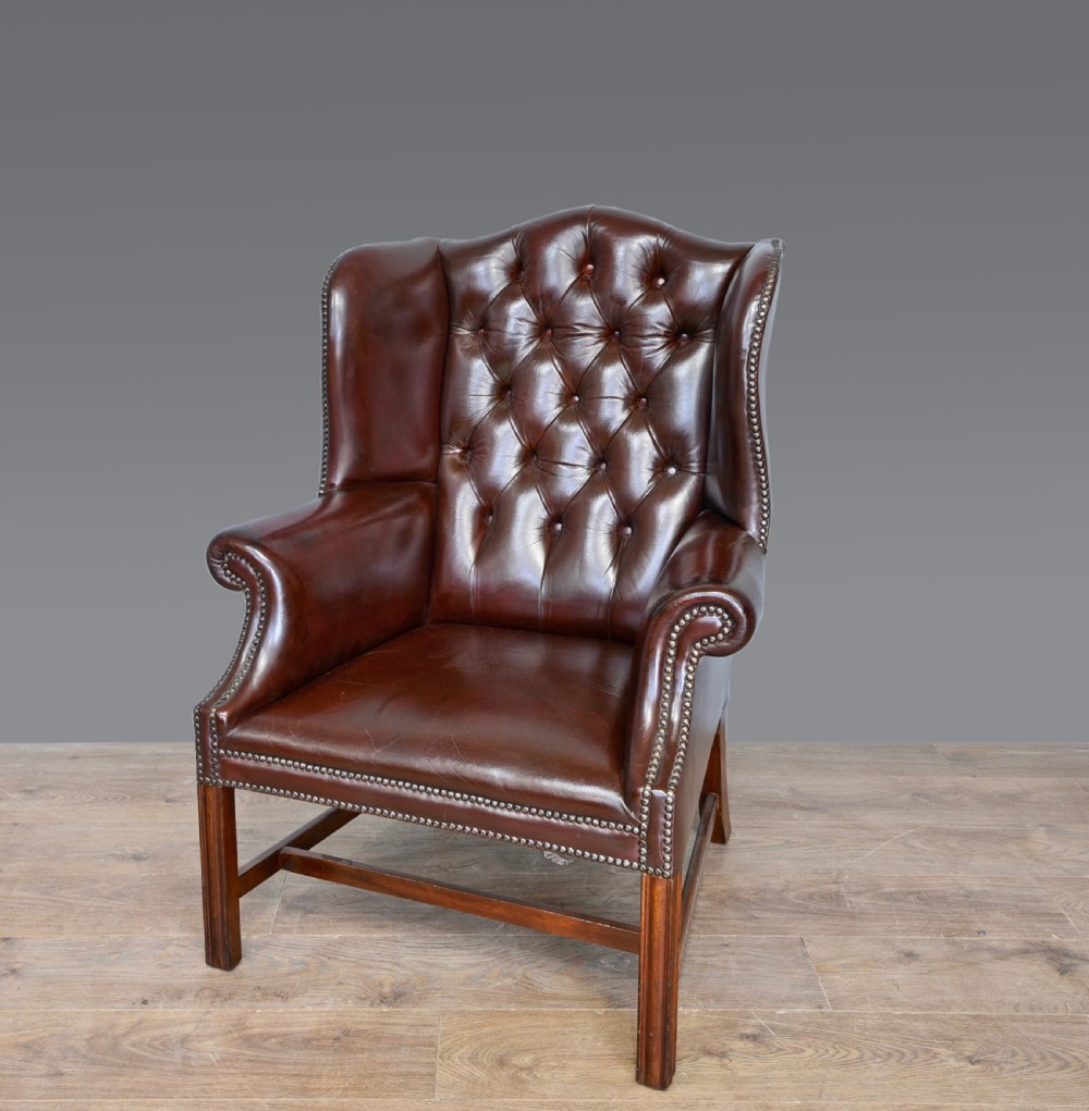leather wing chair  View II