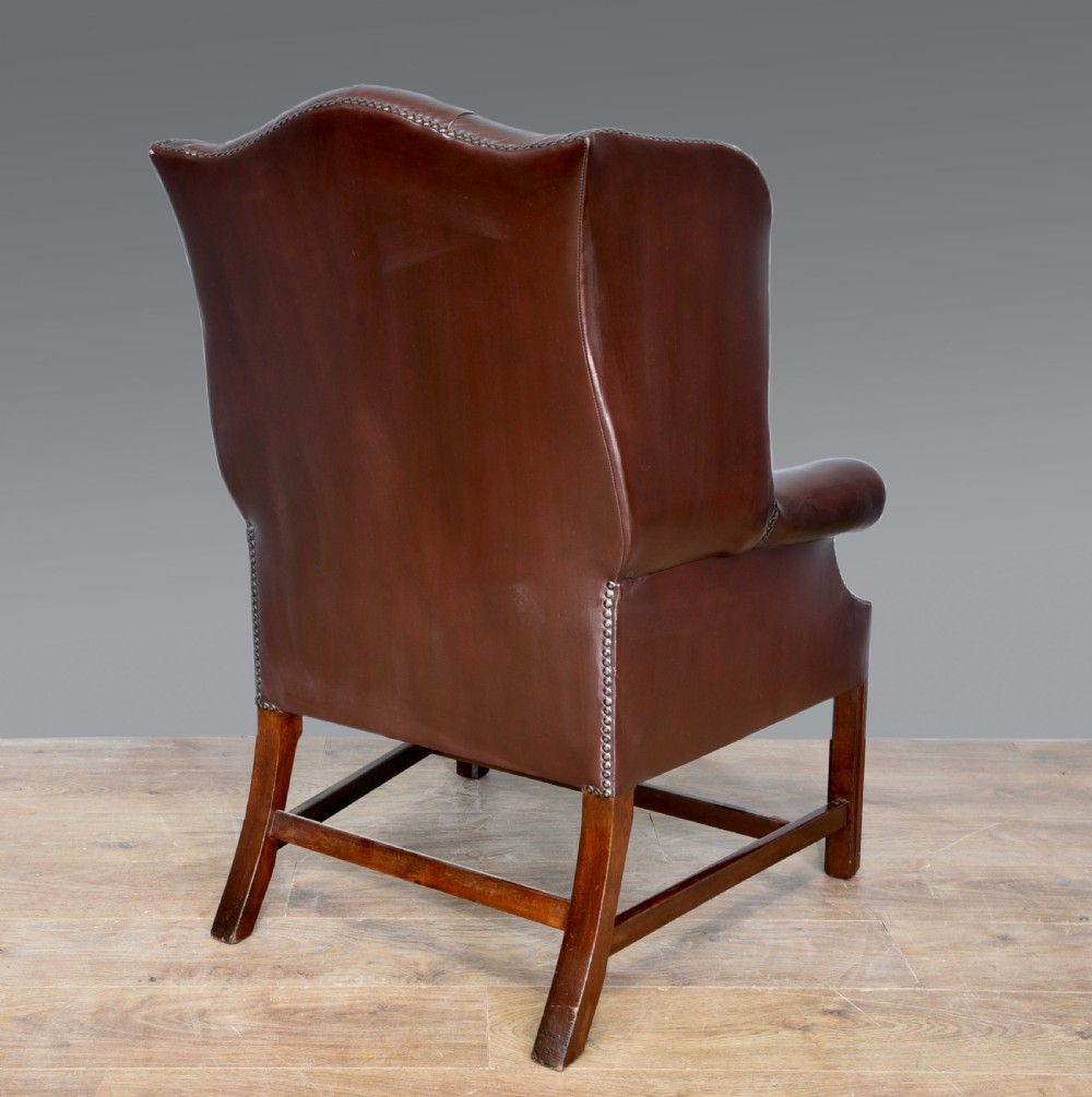 leather wing chair  View IV