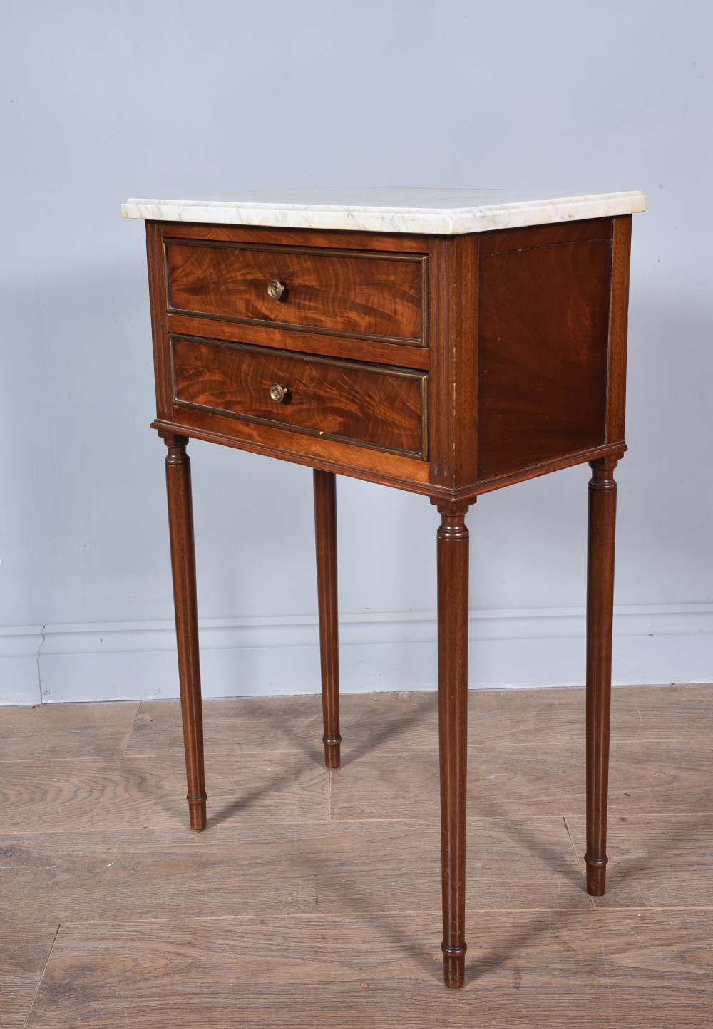 19th century French empire mahogany lamp table side table  View II