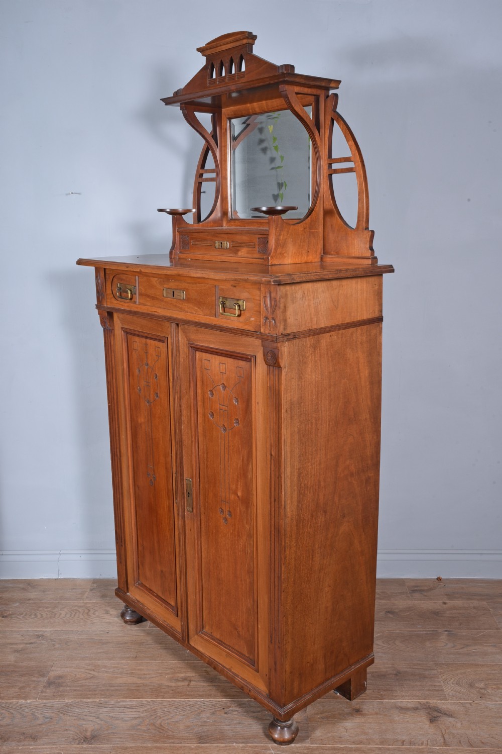 Arts and Crafts hall cabinet  View II