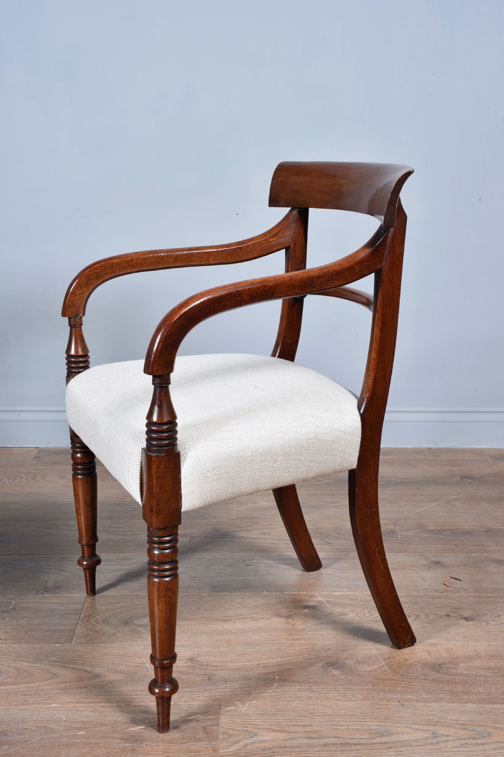 Set of eight Regency mahogany dining chairs  View IV