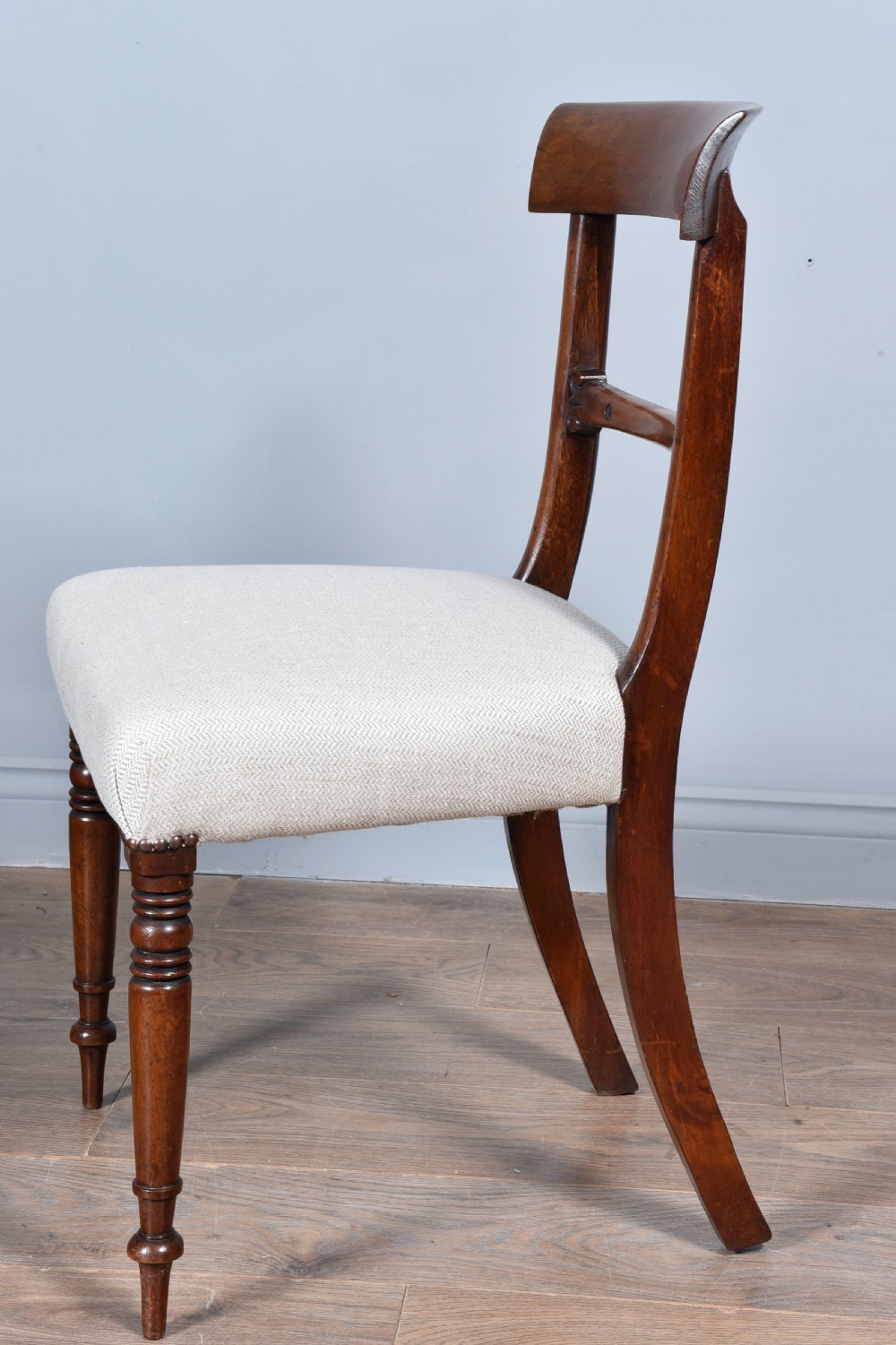 Set of eight Regency mahogany dining chairs  View V