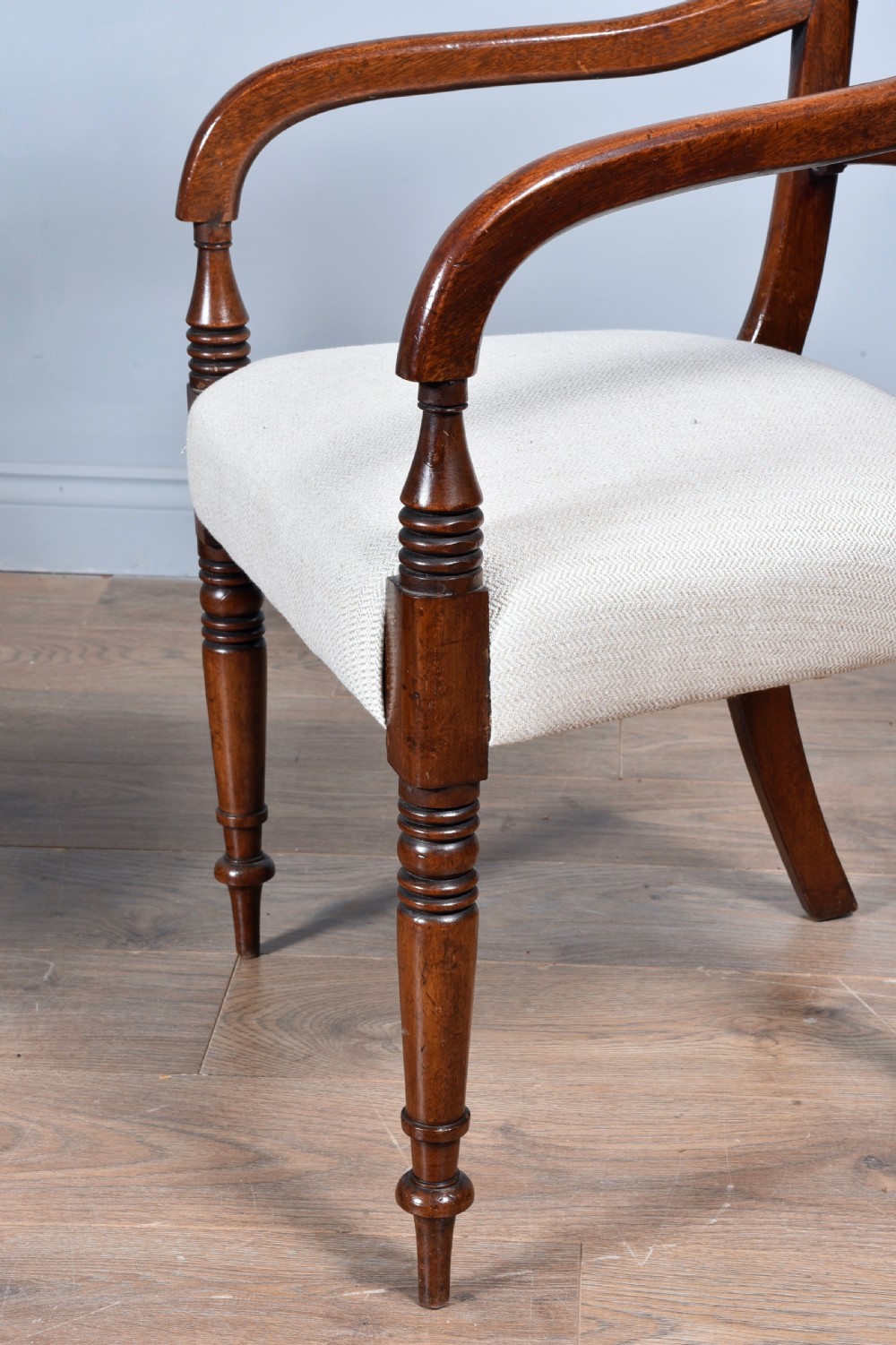 Set of eight Regency mahogany dining chairs  View VI