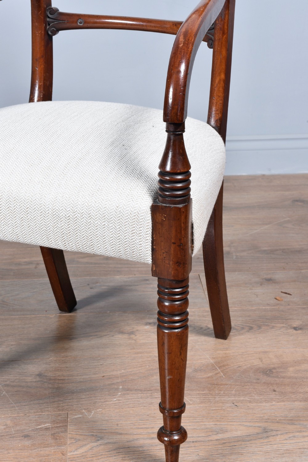 Set of eight Regency mahogany dining chairs  View VII