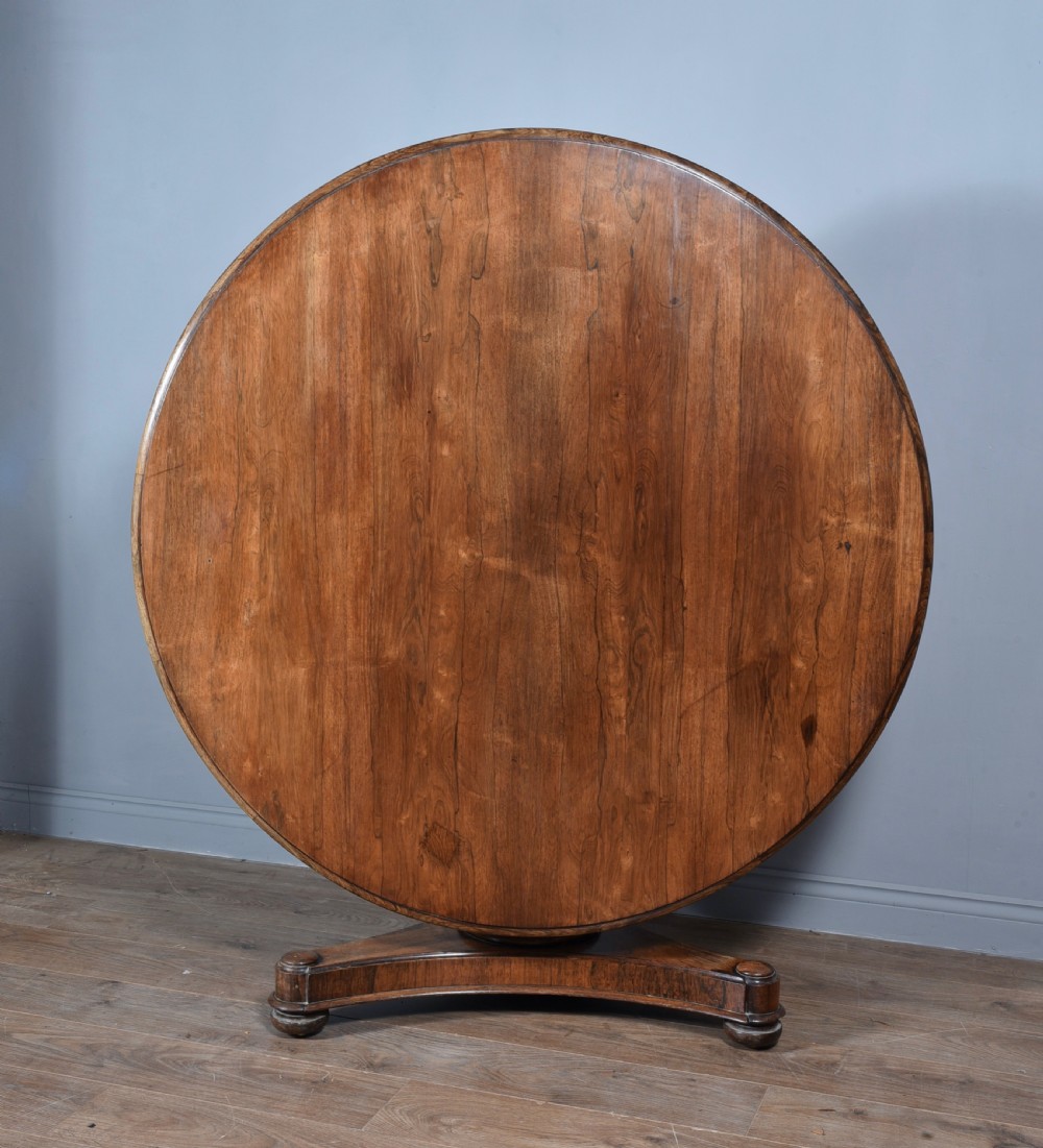 Large Regency rosewood dining table 