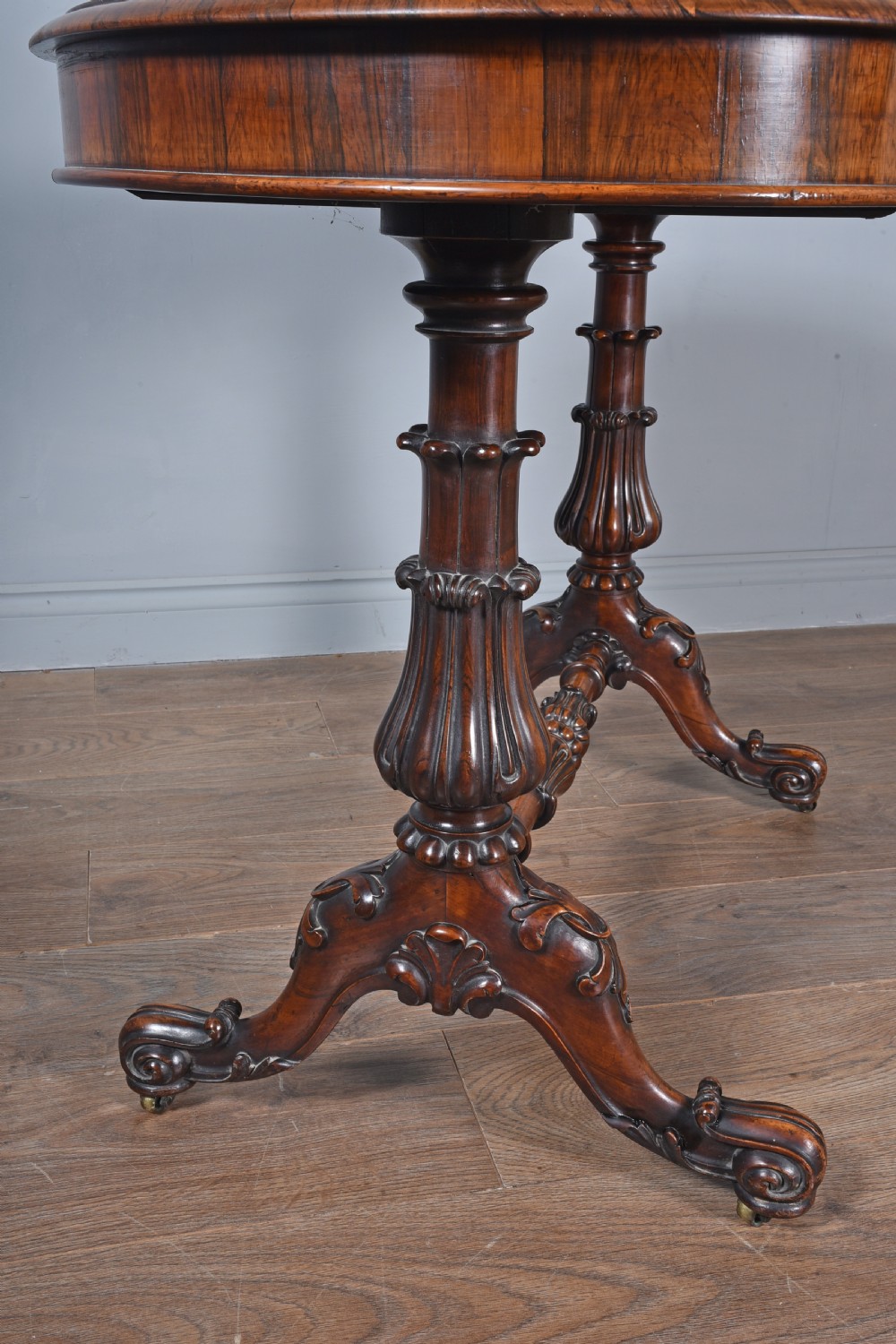 Antique Kidney shaped rosewood writing table  View VI
