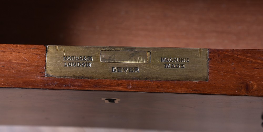 Fine pair of walnut bedside chests of drawers  View V