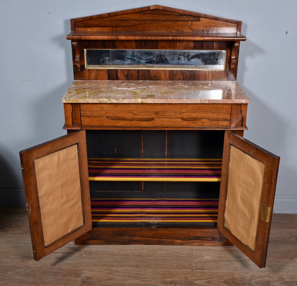 Antique Regency rosewood side cabinet chiffonier  View II