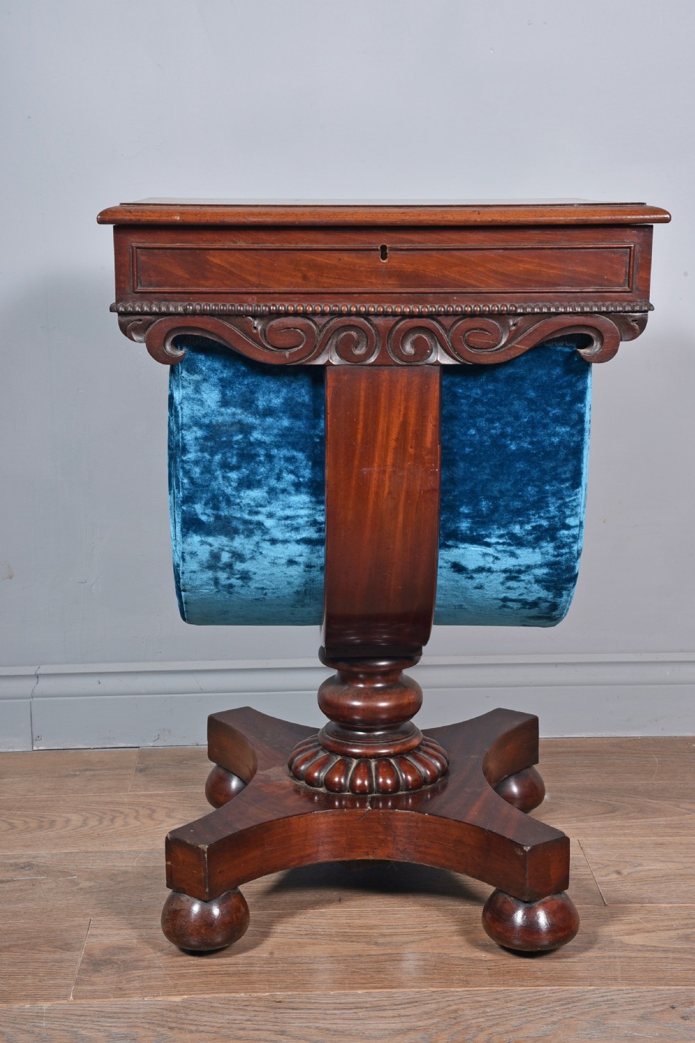 Regency mahogany occasional work table   View II