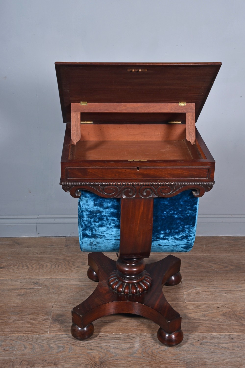 Regency mahogany occasional work table   View IV