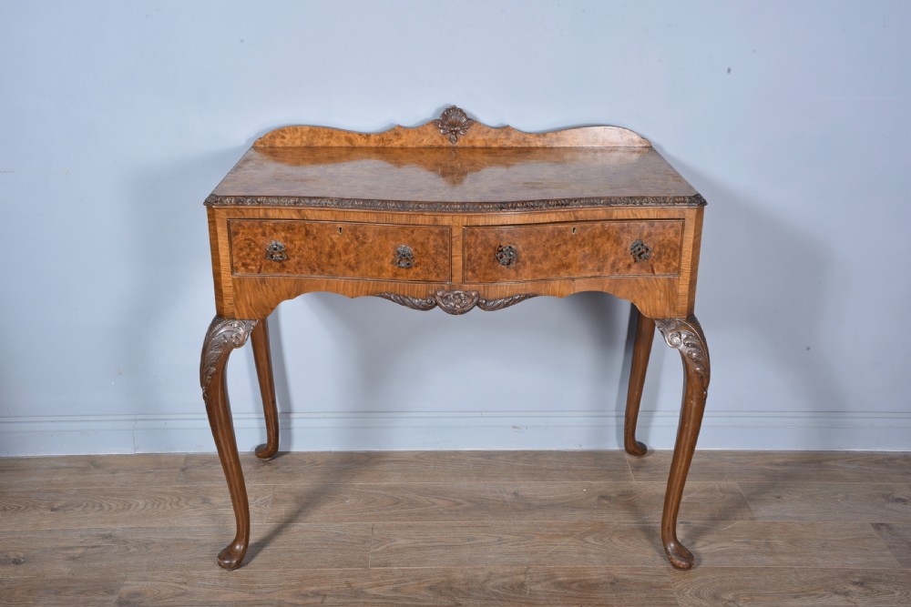 walnut Queen Anne dining suite table chairs server and sideboard  View III