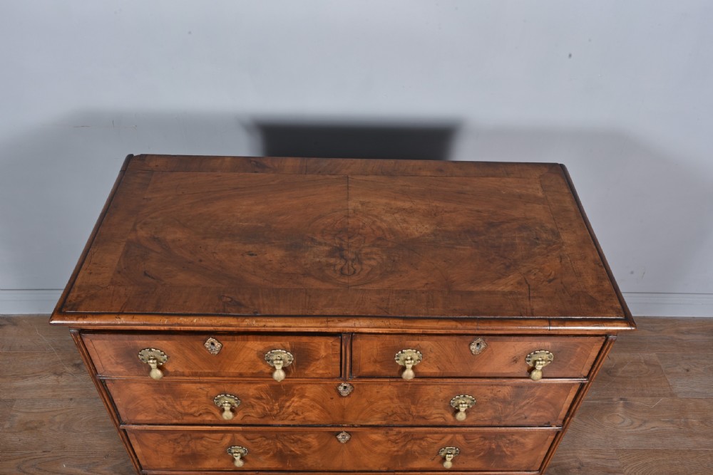 Antique walnut chest of drawers  View V