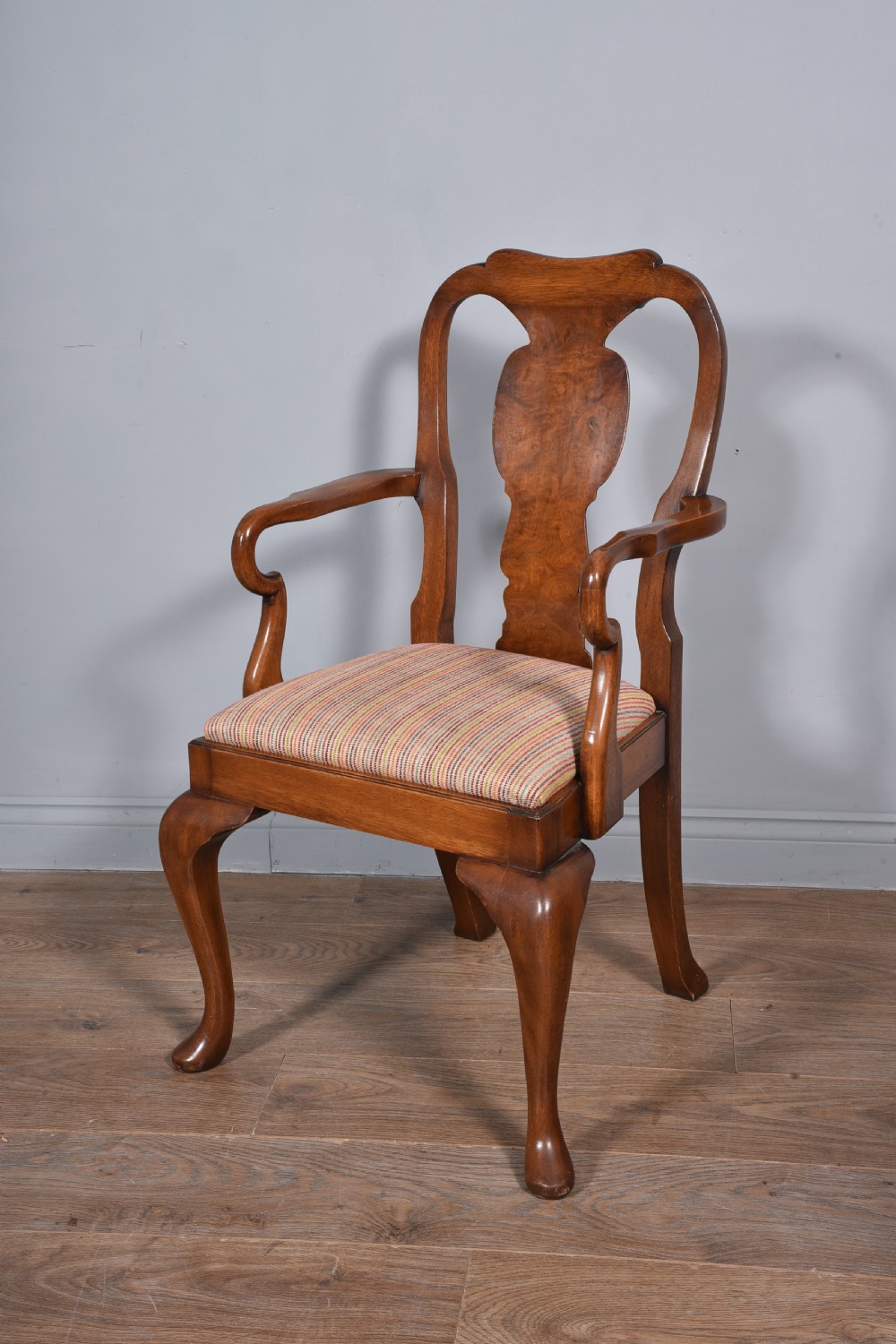 walnut dining table and eight chairs  View IV