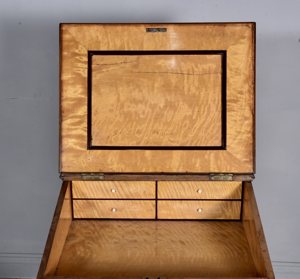 Antique walnut davenport  View VII