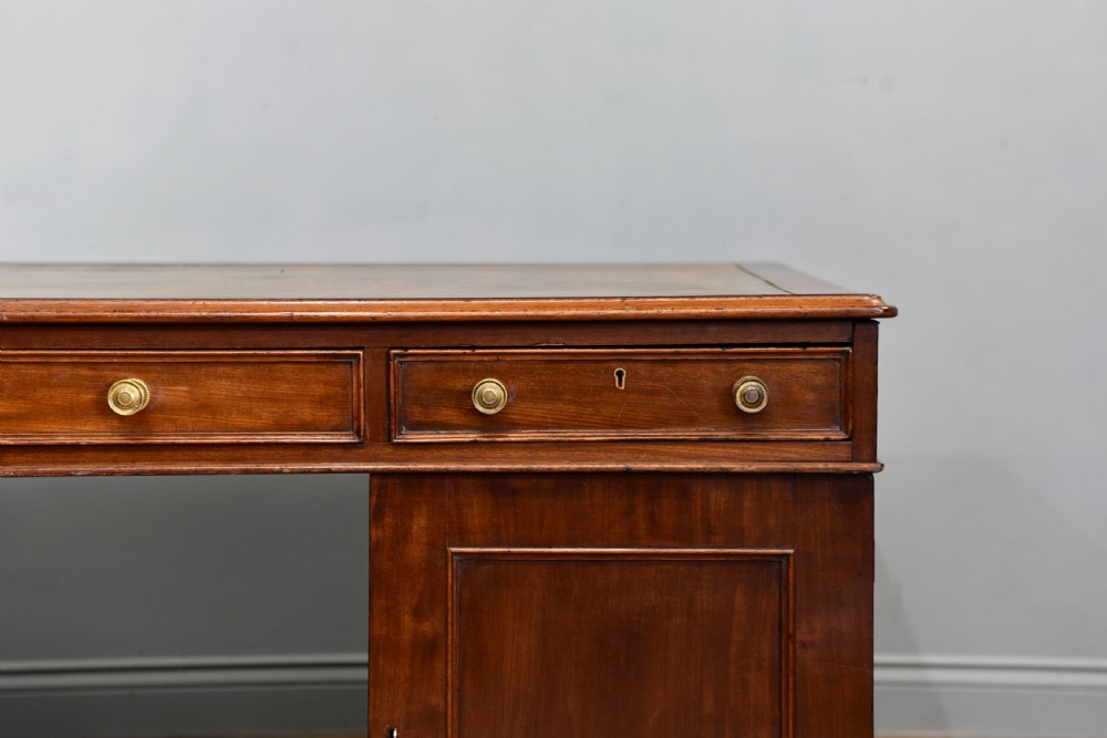 late Regency mahogany partners desk  View VI