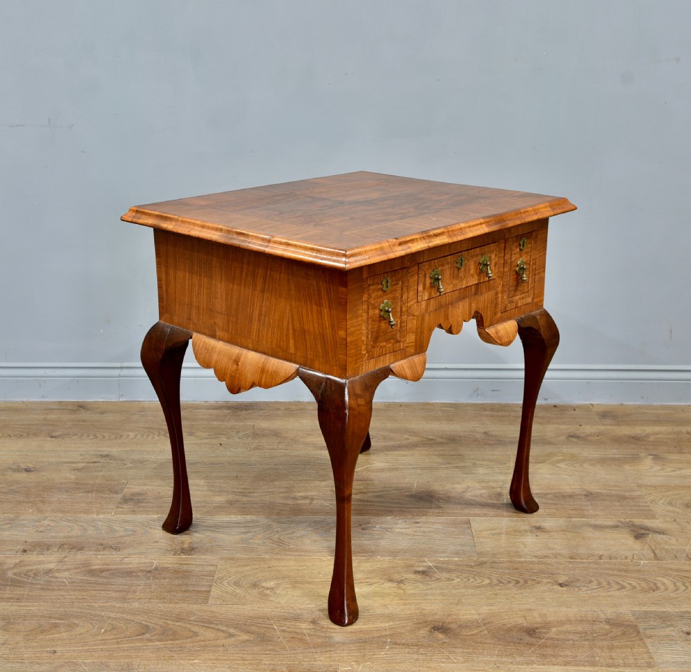 antique walnut hall table  View II