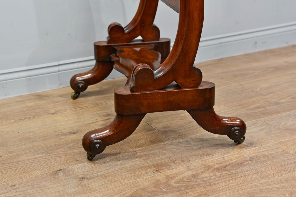 Antique Victorian mahogany free standing cheval dressing mirror  View IV