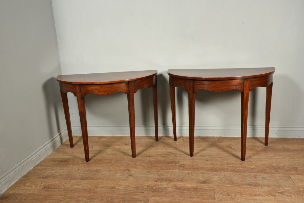 Antique pair of early Georgian console tables  View II