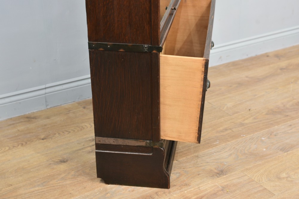 Antique oak globe wernicke bookcase  View IV