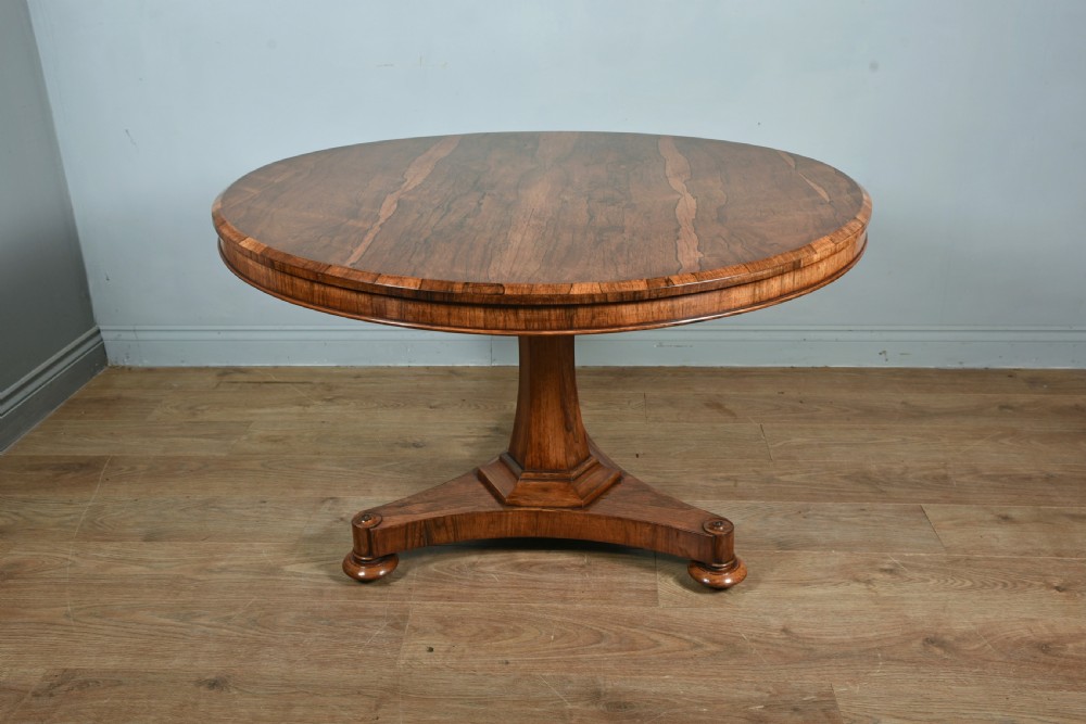 Antique Regency rosewood centre table  View II