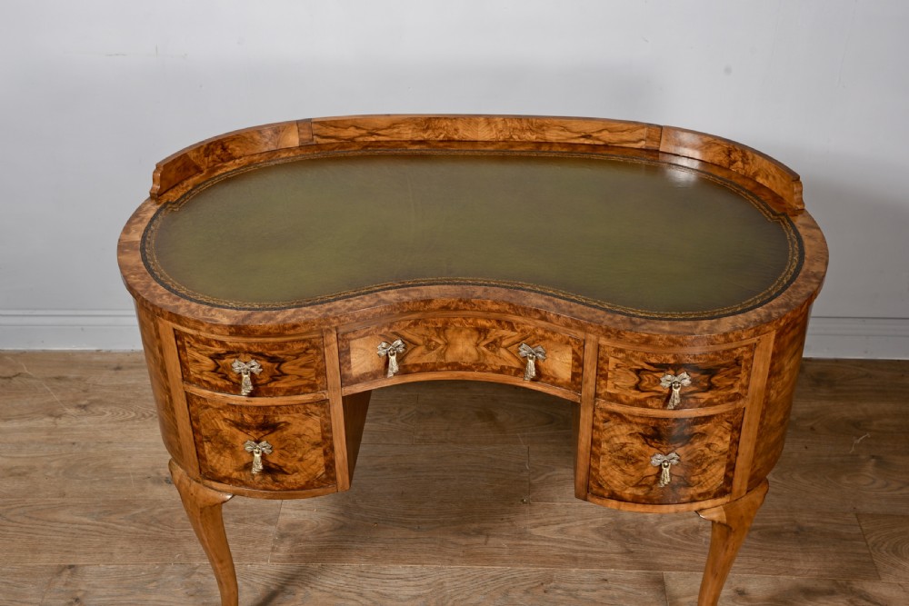walnut kidney shape desk  View VII