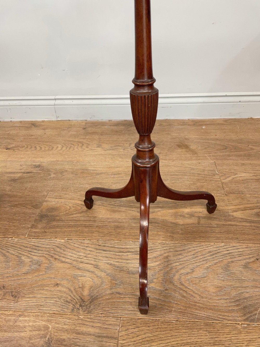 Matched pair of Georgian mahogany wine tables  View III