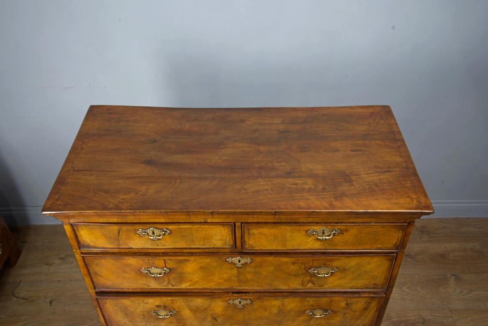 18th century walnut chest of drawers  View V