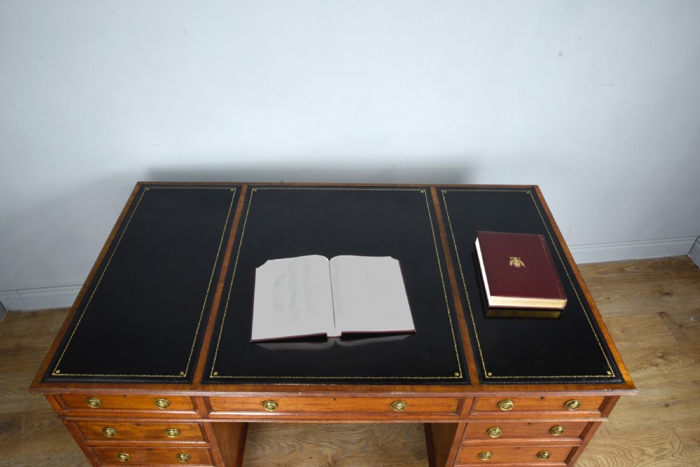 Victorian mahogany partners desk  View III