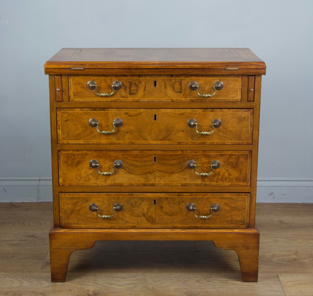 19th century walnut bachelors chest 