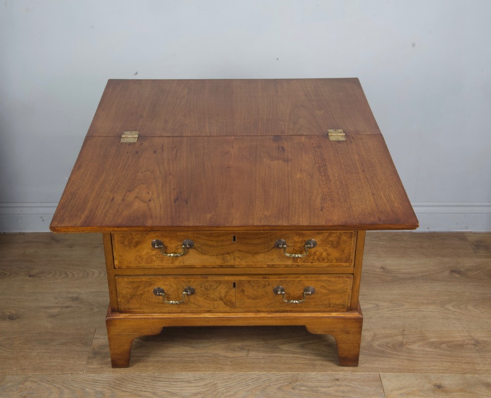 19th century walnut bachelors chest  View III