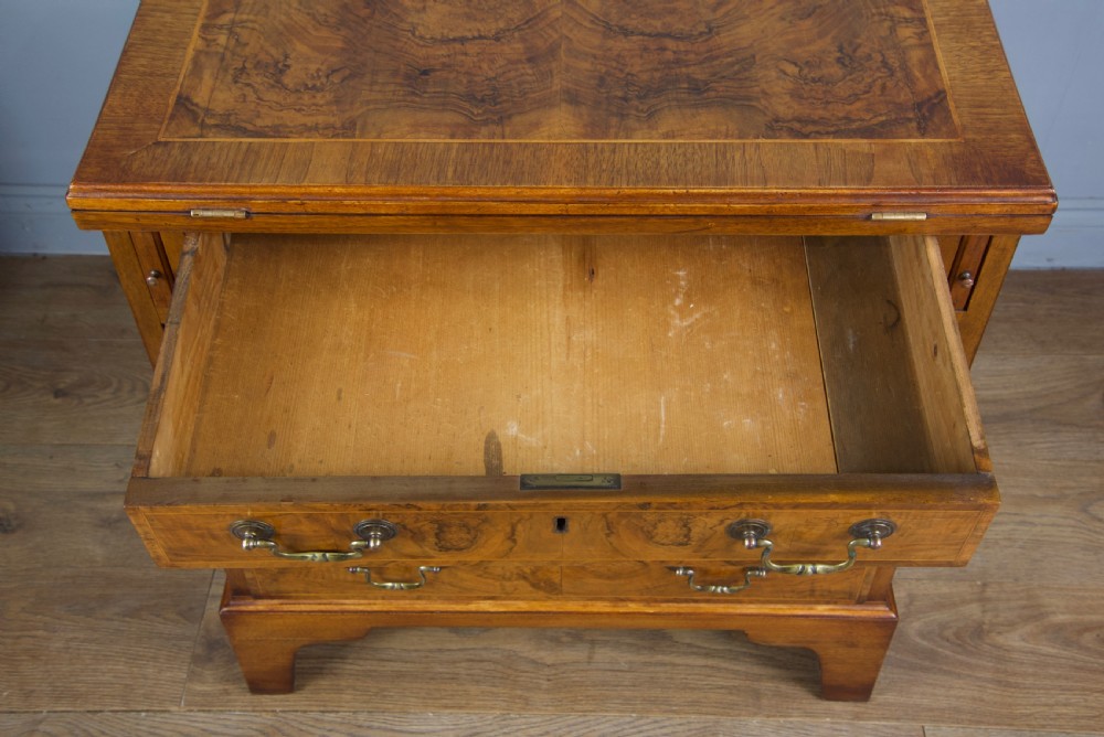 19th century walnut bachelors chest  View IV
