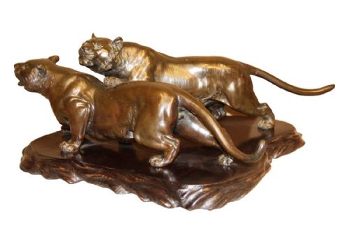Japanese Bronze Tigers
