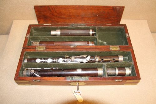 A Rare Naval Connection Silver Mounted Flute