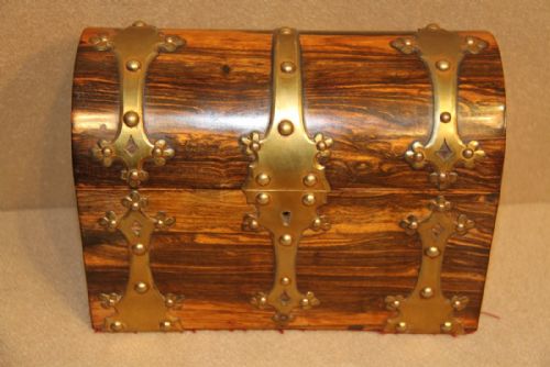 Victorian Coromandel Wood Stationary Box