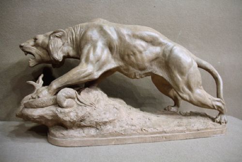 Terracotta Study of a Tiger